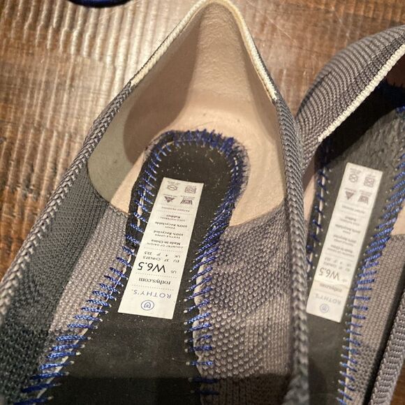 Rothy's Grey Camo Round Toe Flats 6.5 - Picture 4 of 5